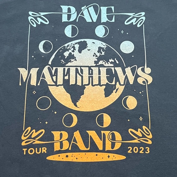 🎸 '23 Dave Matthews Band 2023 Space Surrounded Earth Soft Two Side Clean Tour T - Picture 4 of 14